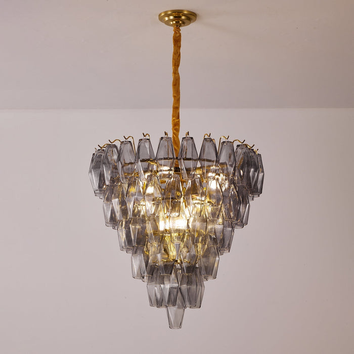 Smoke Gray Empire Chandelier - Simprolos