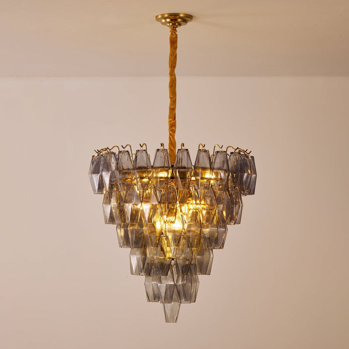 Smoke Gray Empire Chandelier - Simprolos