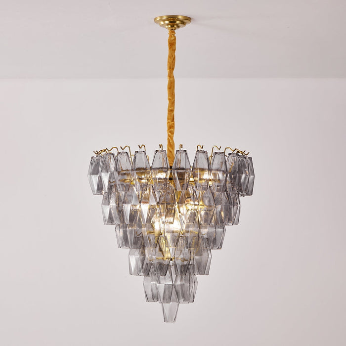Smoke Gray Empire Chandelier - Simprolos