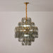 Smoke Gray Prism Round Chandelier - Simprolos