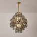 Smoke Gray Prism Round Chandelier - Simprolos