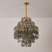 Smoke Gray Prism Round Chandelier - Simprolos