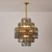 Smoke Gray Prism Round Chandelier - Simprolos