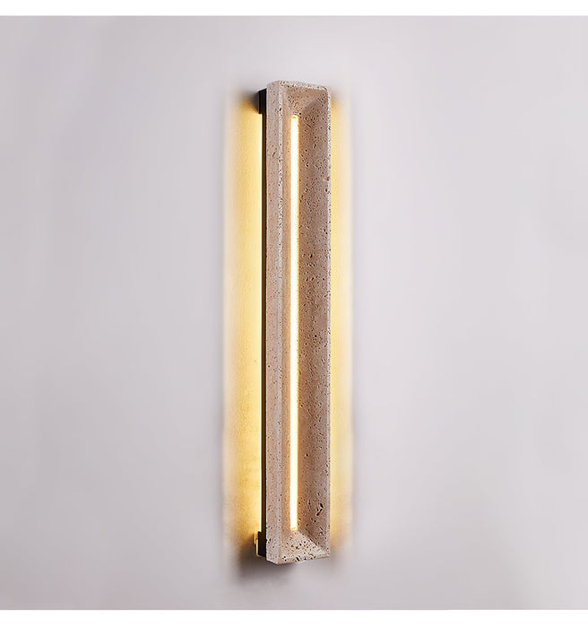 Solace Travertine Beam Wall Light - Simprolos