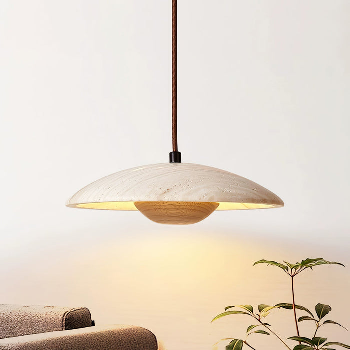 Solara Wood Pendant Lamp - Simprolos