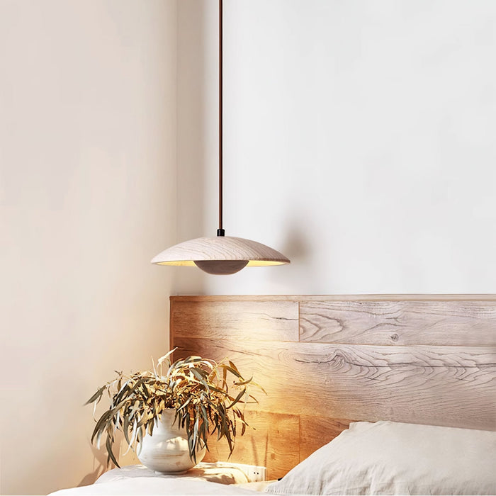 Solara Wood Pendant Lamp - Simprolos