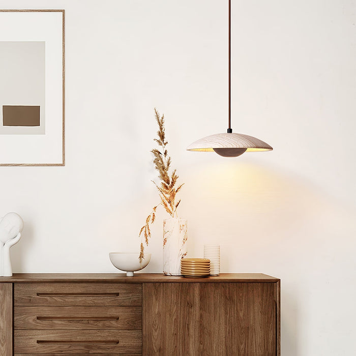 Solara Wood Pendant Lamp - Simprolos