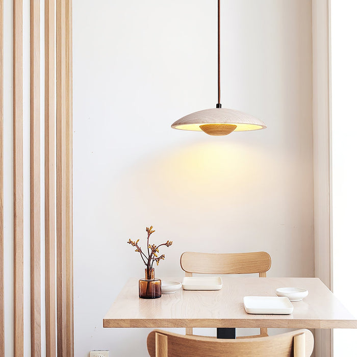 Solara Wood Pendant Lamp - Simprolos