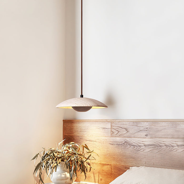 Solara Wood Pendant Lamp - Simprolos