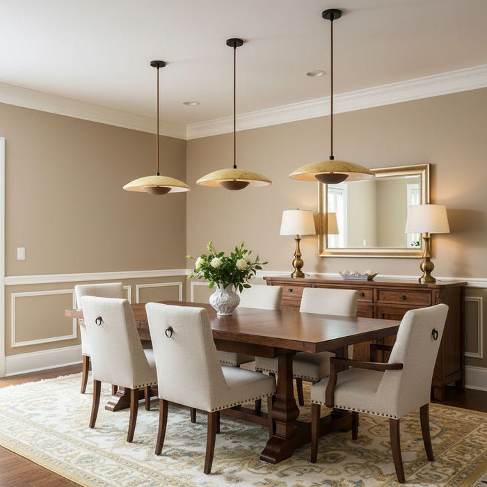 Solara Wood Pendant Lamp - Simprolos