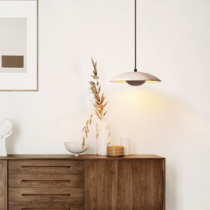 Solara Wood Pendant Lamp - Simprolos