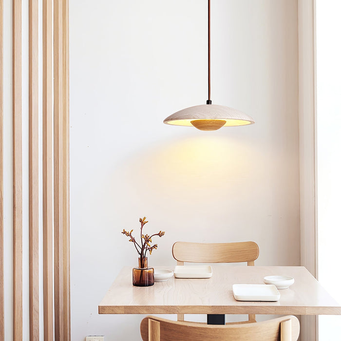 Solara Wood Pendant Lamp - Simprolos