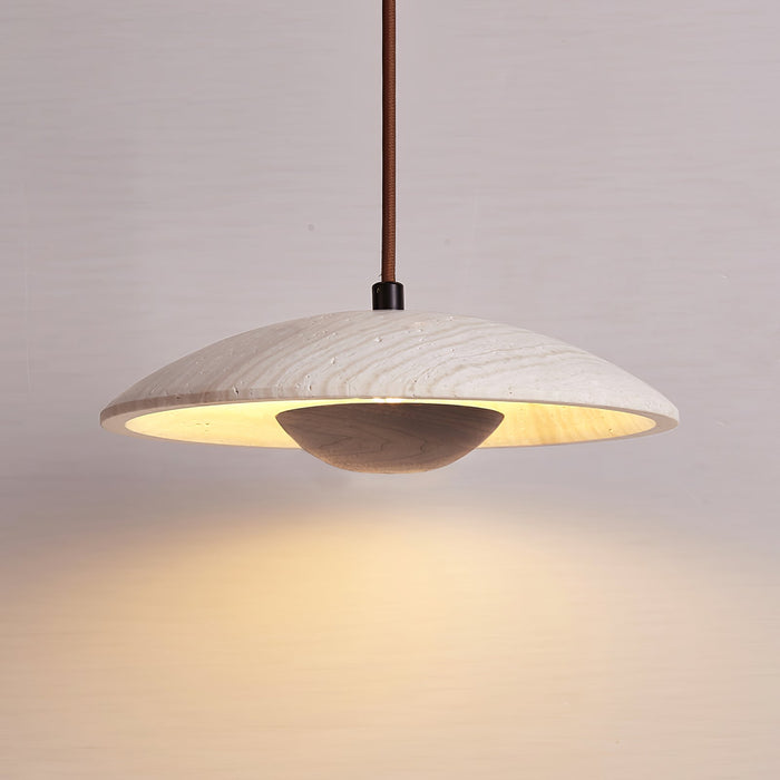 Solara Wood Pendant Lamp - Simprolos