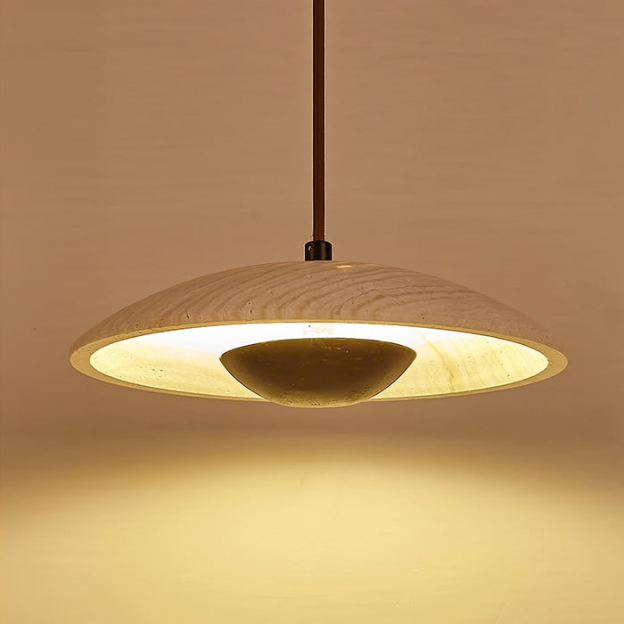 Solara Wood Pendant Lamp - Simprolos