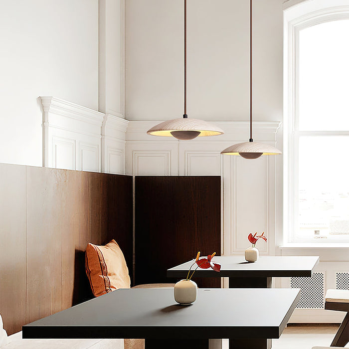 Solara Wood Pendant Lamp - Simprolos