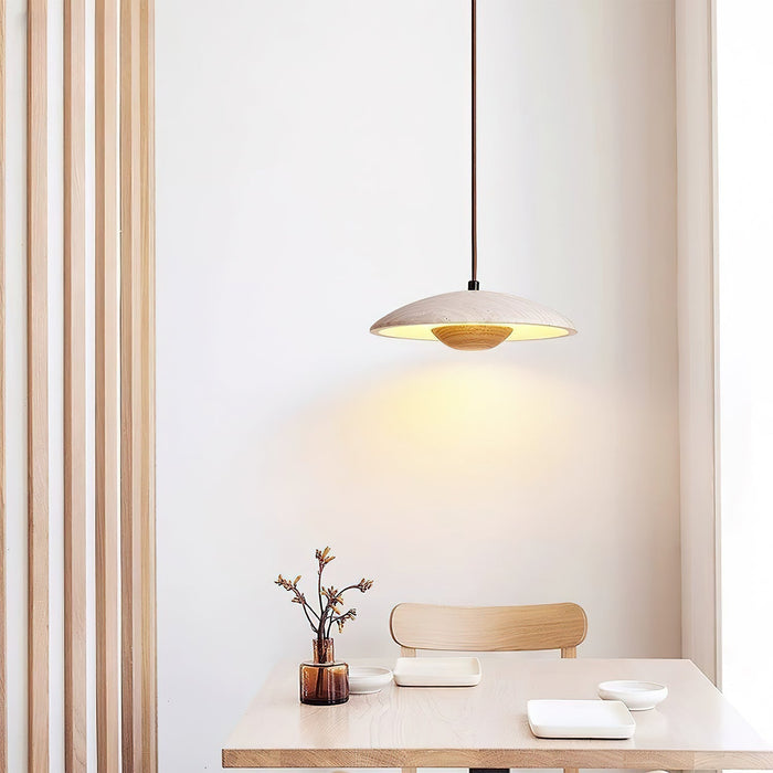 Solara Wood Pendant Lamp - Simprolos