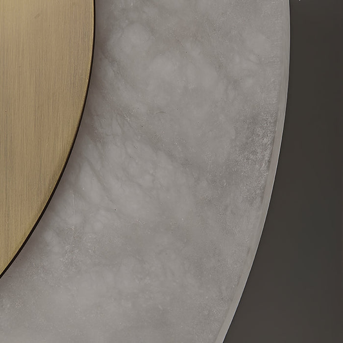 Solari Alabaster Leaf Sconce - Simprolos