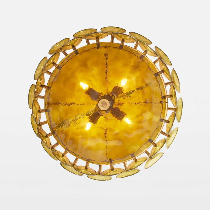 Solaris Disc Murano Chandelier - Simprolos
