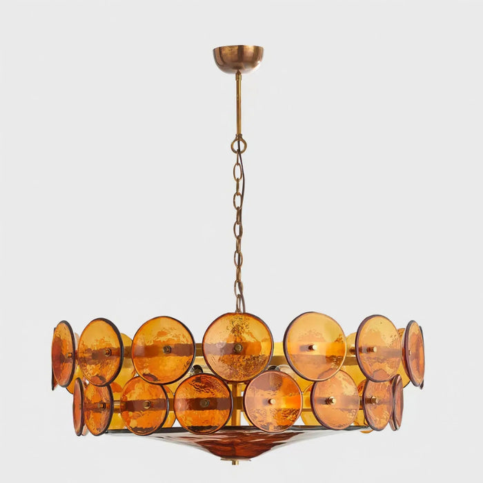 Solaris Disc Murano Chandelier - Simprolos