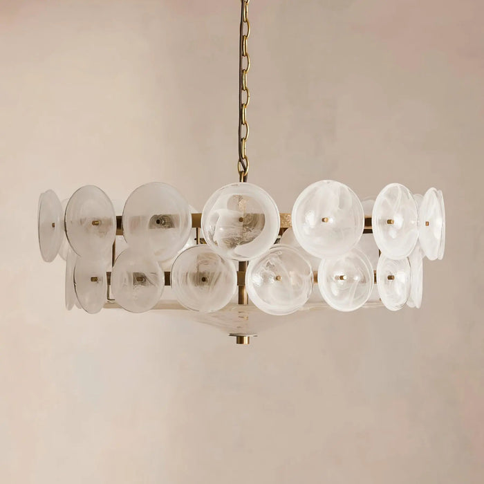 Solaris Disc Murano Chandelier - Simprolos