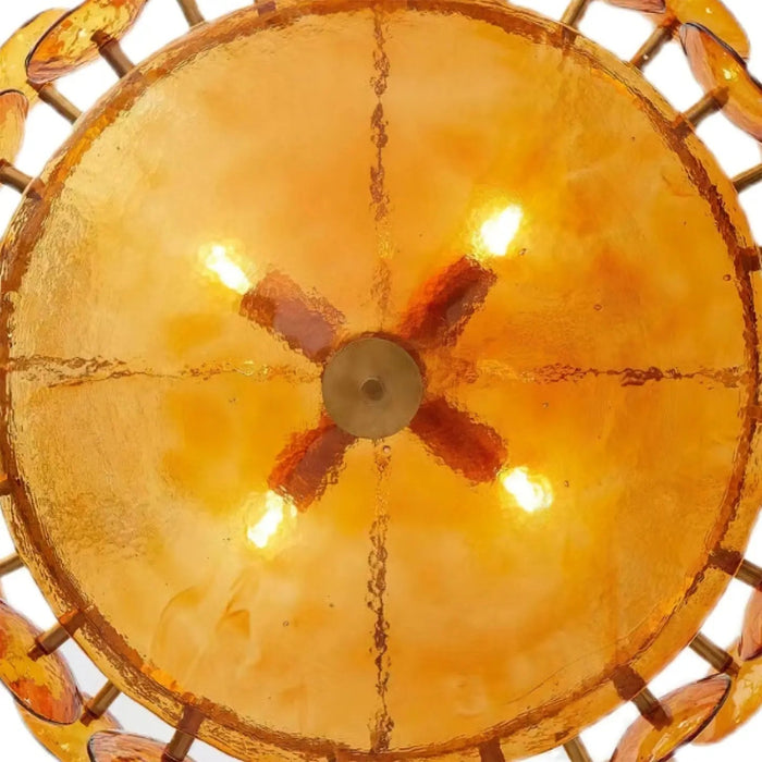 Solaris Disc Murano Chandelier - Simprolos