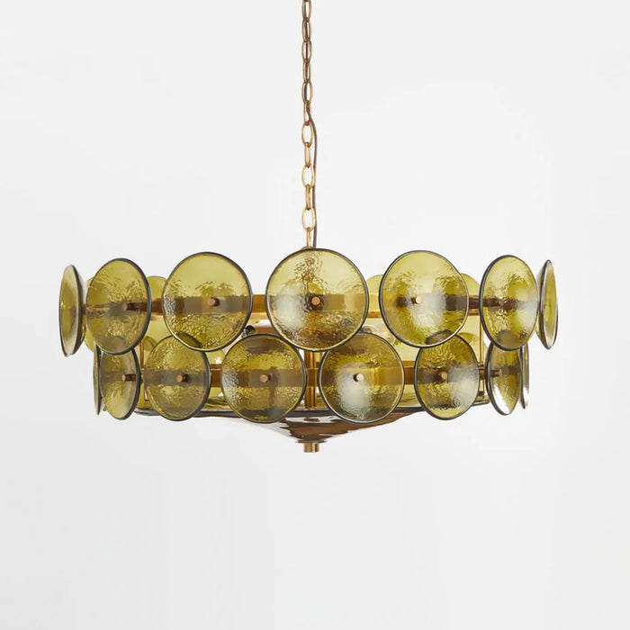 Solaris Disc Murano Chandelier - Simprolos