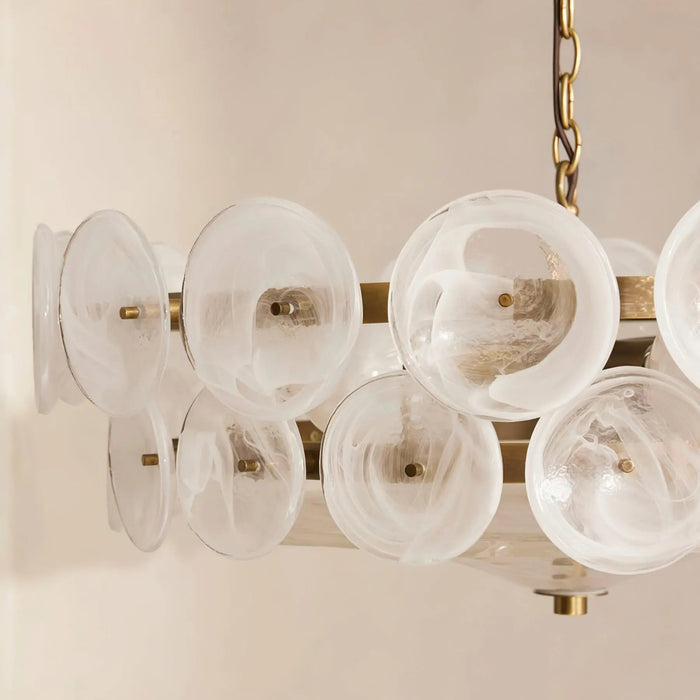 Solaris Disc Murano Chandelier - Simprolos