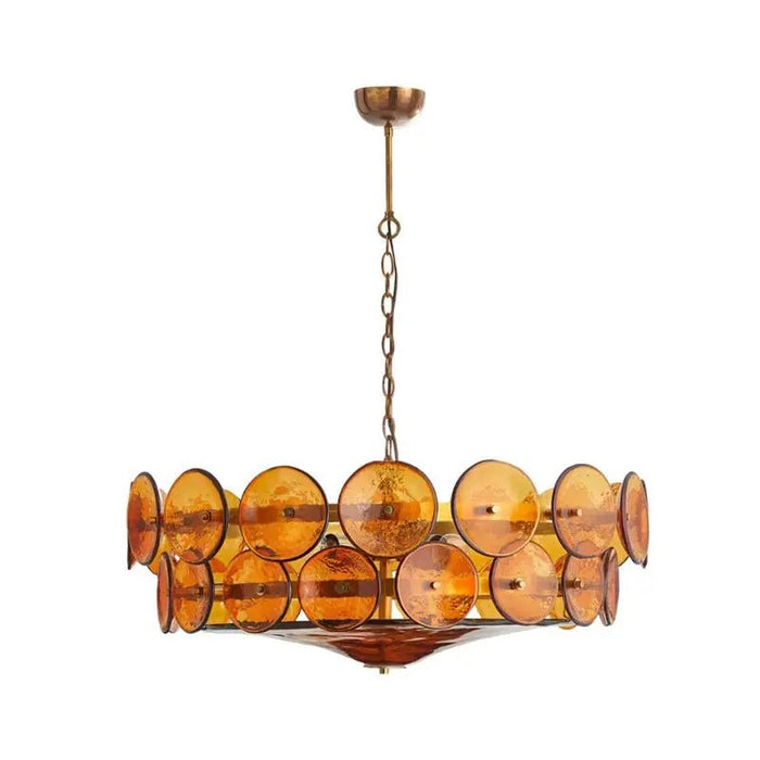 Solaris Disc Murano Chandelier - Simprolos