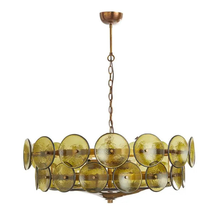 Solaris Disc Murano Chandelier - Simprolos