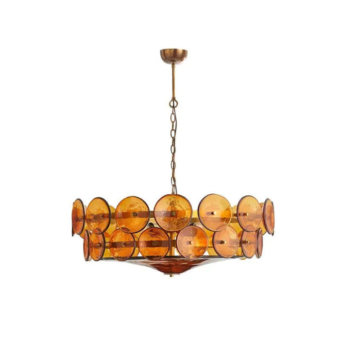 Solaris Disc Murano Chandelier - Simprolos