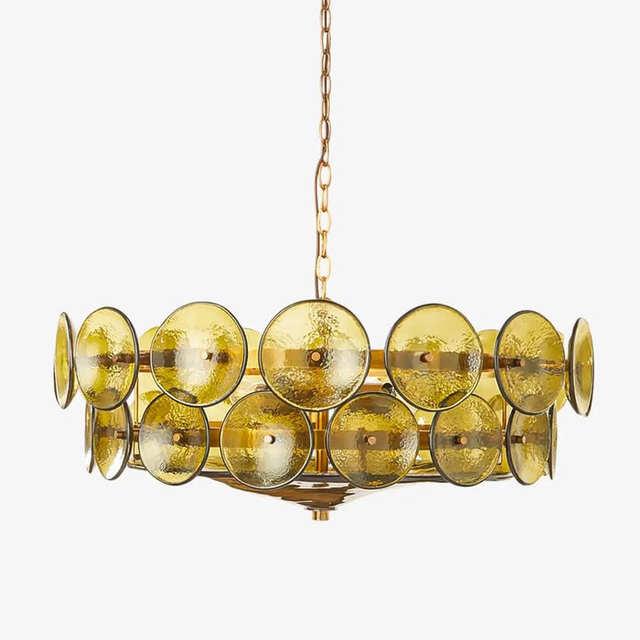Solaris Disc Murano Chandelier - Simprolos