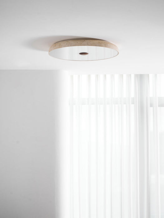 Solaro Travertine Ceiling Lamp - Simprolos