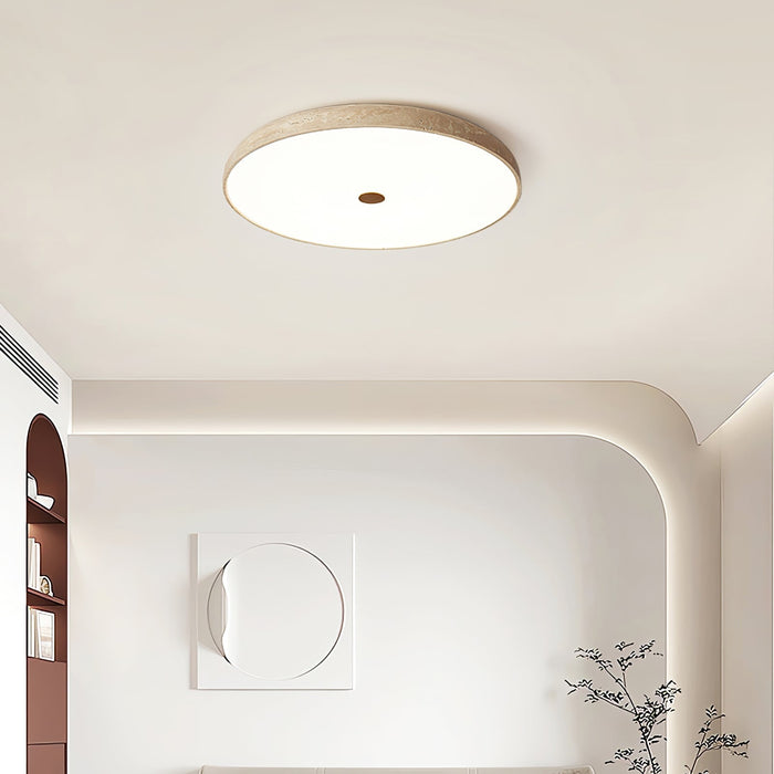 Solaro Travertine Ceiling Lamp - Simprolos