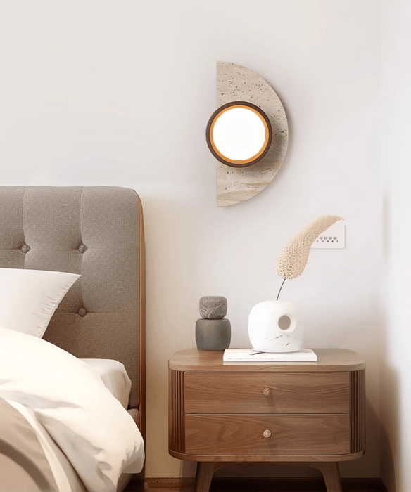 Soleners Travertine Wall Light - Simprolos
