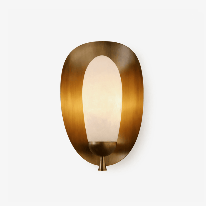 Solenne Alabaster Halo Wall Light - Simprolos