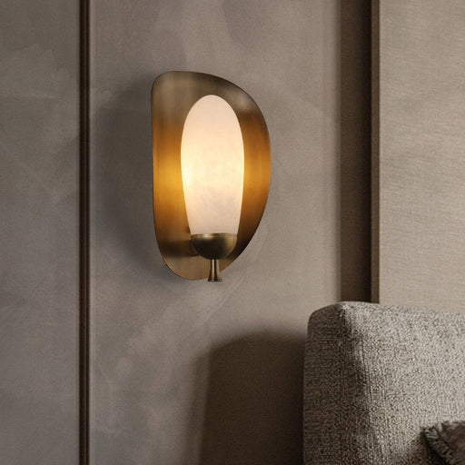 Solenne Alabaster Halo Wall Light - Simprolos