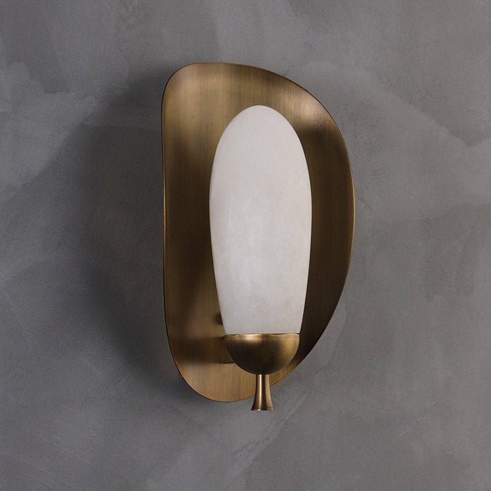 Solenne Alabaster Halo Wall Light - Simprolos