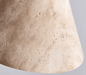 Solis Cone Travertine Pendant Lamp - Simprolos
