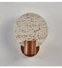 Solis Travertine Round Wall Light - Simprolos