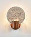 Solis Travertine Round Wall Light - Simprolos