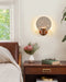 Solis Travertine Round Wall Light - Simprolos