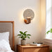 Solis Travertine Round Wall Light - Simprolos
