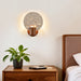 Solis Travertine Round Wall Light - Simprolos