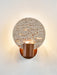 Solis Travertine Round Wall Light - Simprolos