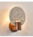 Solis Travertine Round Wall Light - Simprolos