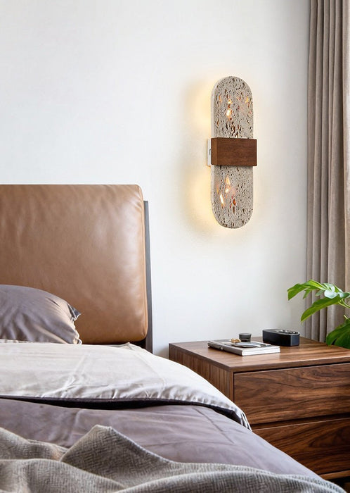 Solis Travertine Wall Light - Simprolos