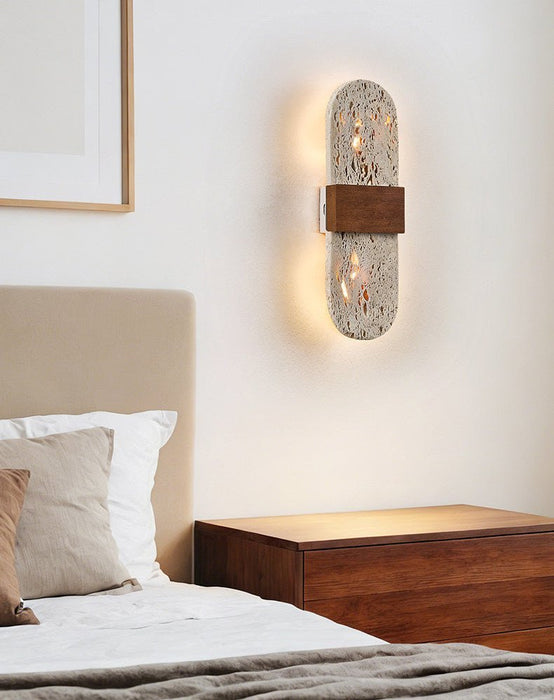 Solis Travertine Wall Light - Simprolos