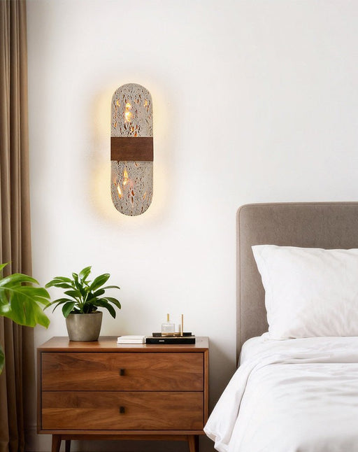 Solis Travertine Wall Light - Simprolos