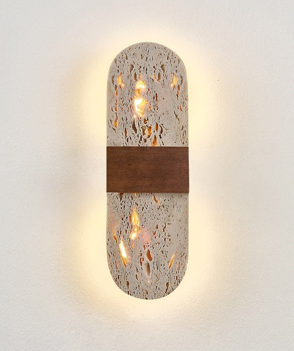 Solis Travertine Wall Light - Simprolos