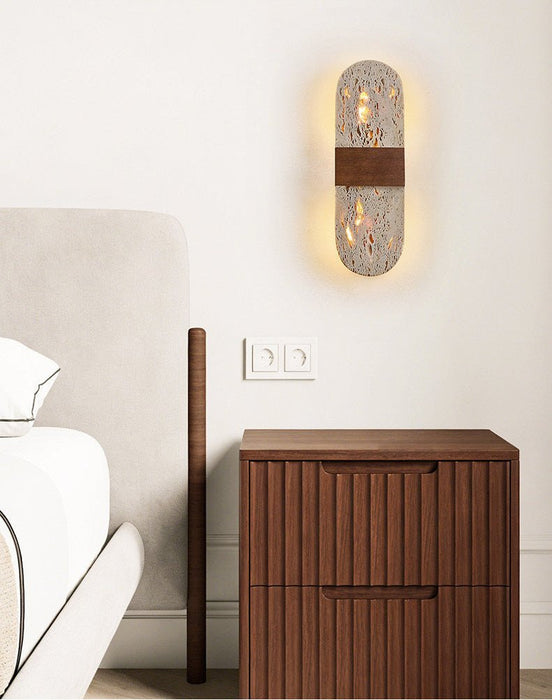 Solis Travertine Wall Light - Simprolos